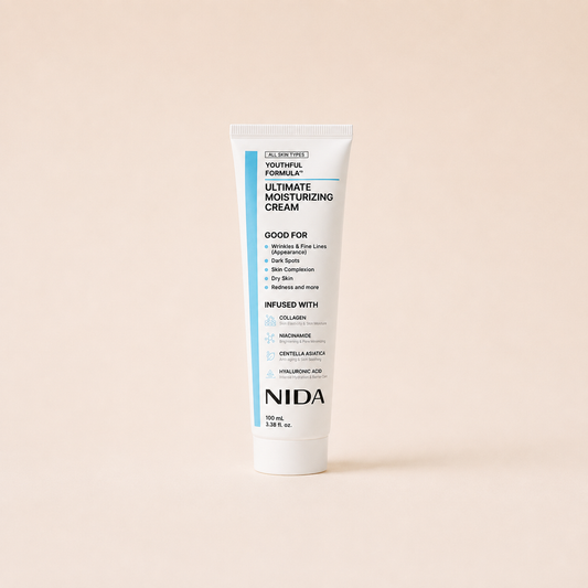 NIDA Youthful Formula Ultimate Moisturizing Cream — koreański krem nawilżający z kolagenem i niacynamidem 100 ml