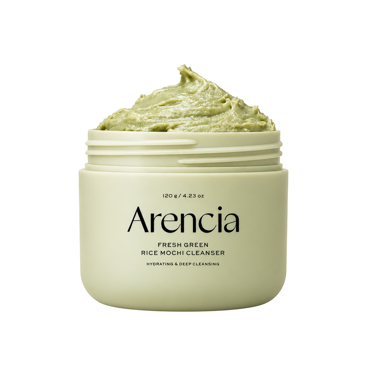 Arencia Fresh Green Rice Mochi Cleanser – pasta oczyszczająca on a pure white #FFFFFF background