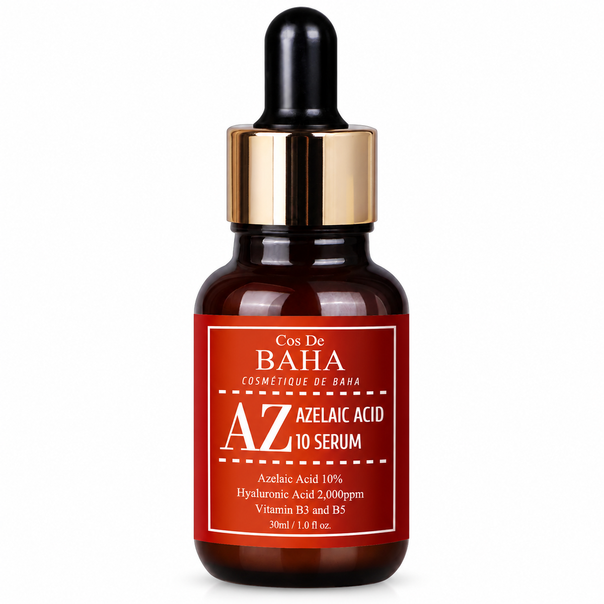Cos De BAHA AZ serum z kwasem azelainowym 10% 30 ml – butelka z pipetą