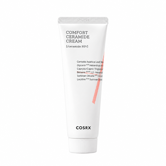 COSRX Comfort Ceramide Cream 80 g on a clean pure white background