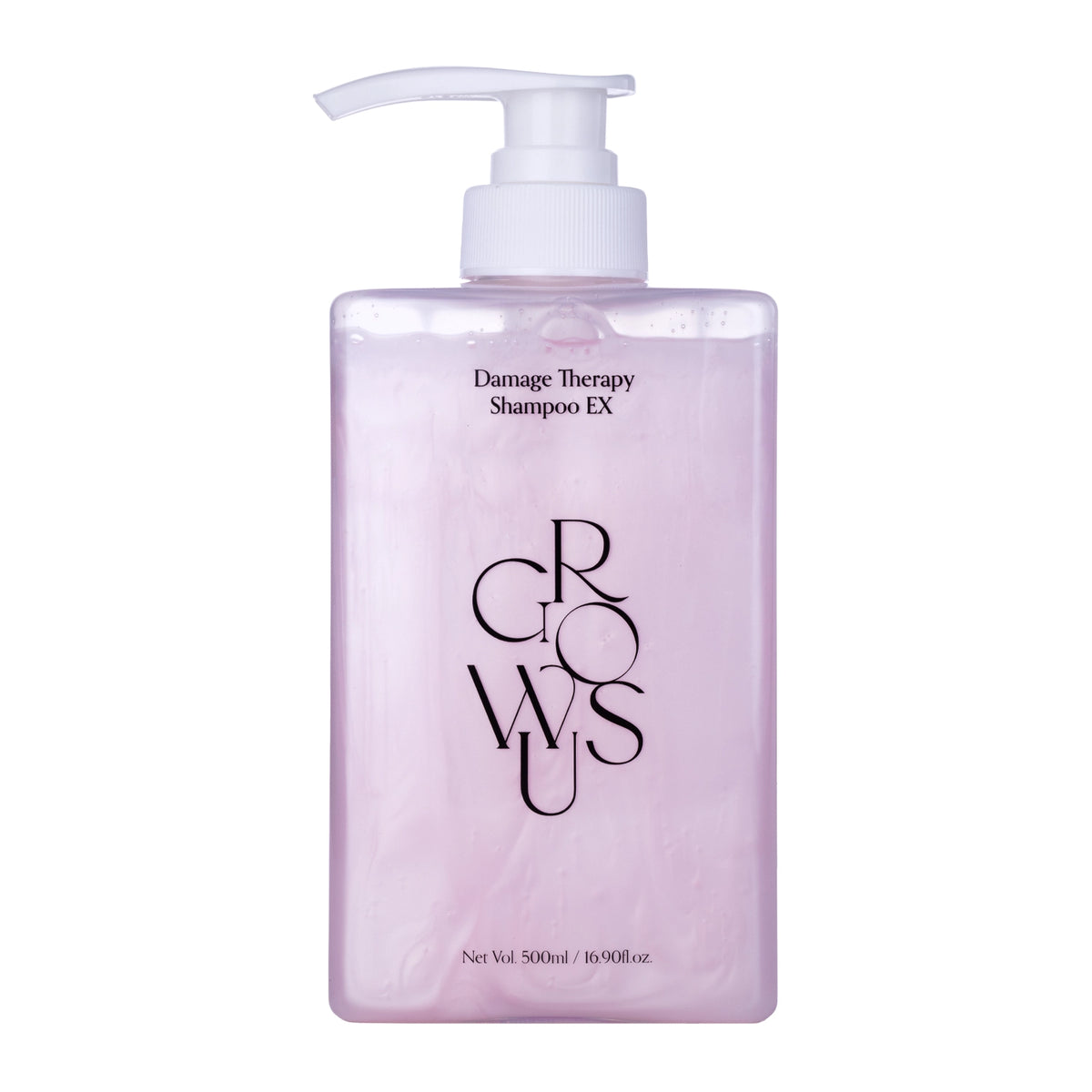 GROWUS Damage Therapy Shampoo EX 500 ml bottle on white background