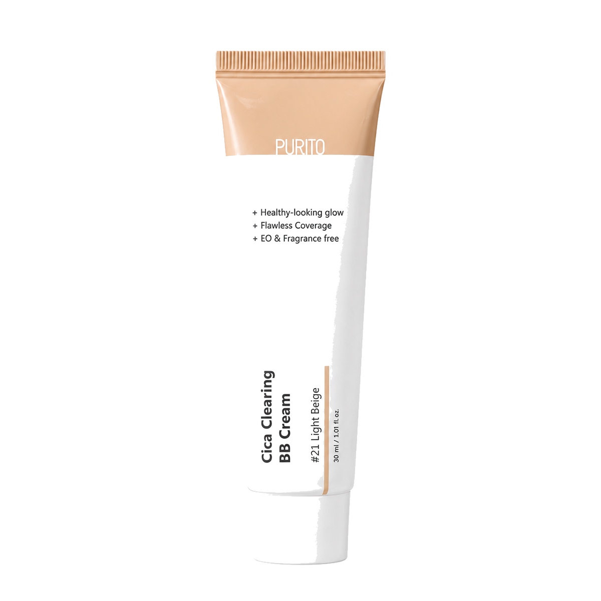 Purito Cica Clearing BB Cream #21 Light Beige – krem BB on a pure white #FFFFFF background