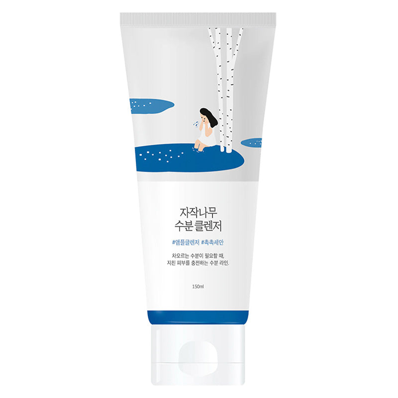 Round Lab Birch Juice Moisturizing Cleanser 150 ml tube on white background
